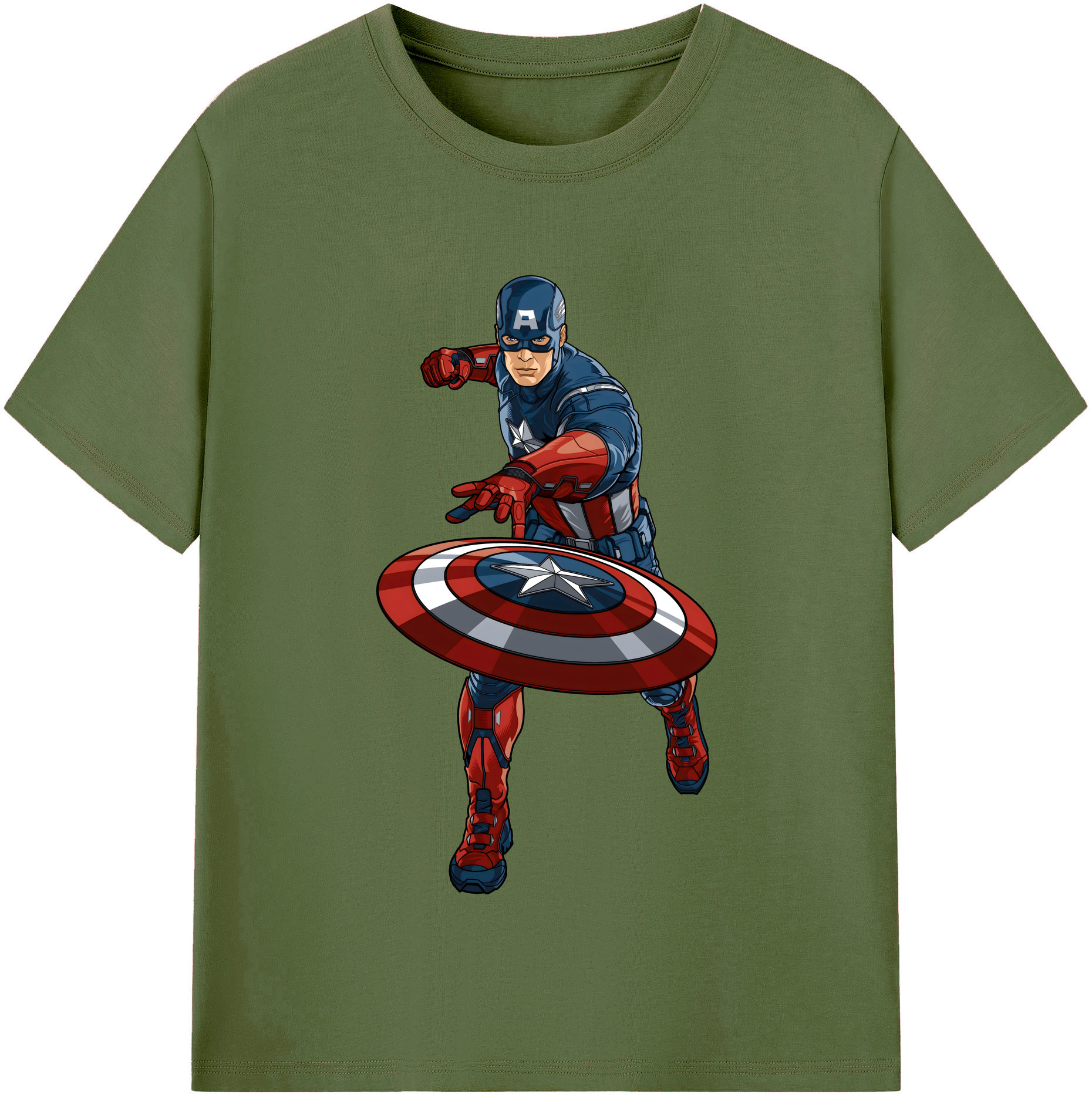 （画像用） アベンジャーズ The Avengers 綿100％半袖Tシャツ（フロントプリント）